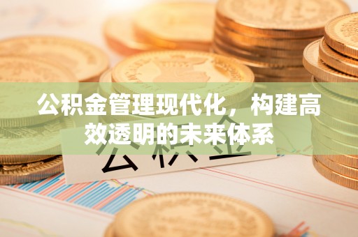 晋城公积金管理现代化，构建高效透明的未来体系