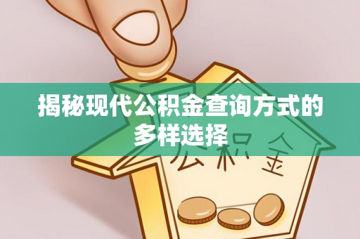 晋城揭秘现代公积金查询方式的多样选择